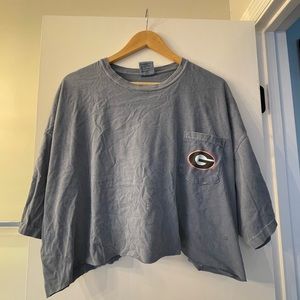 Cute cropped Georgia t shirt